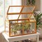 Wood Cold Frame Greenhouse Raised Flower Planter with Adjustable Roof
